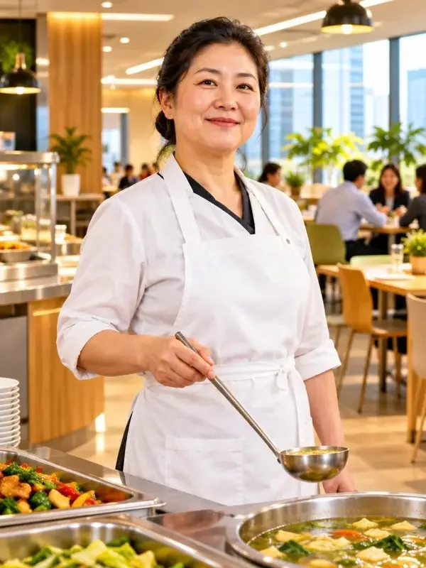 食堂阿姨其实是集团董事长封面